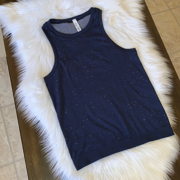 Lululemon Swiftly Relaxed Tank Cosmic Shift Hyper Blue / Black Size 4 - Picture 10 of 14